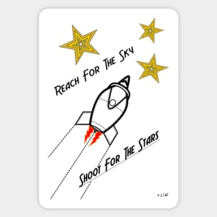 Motivated Rocketship Sticker